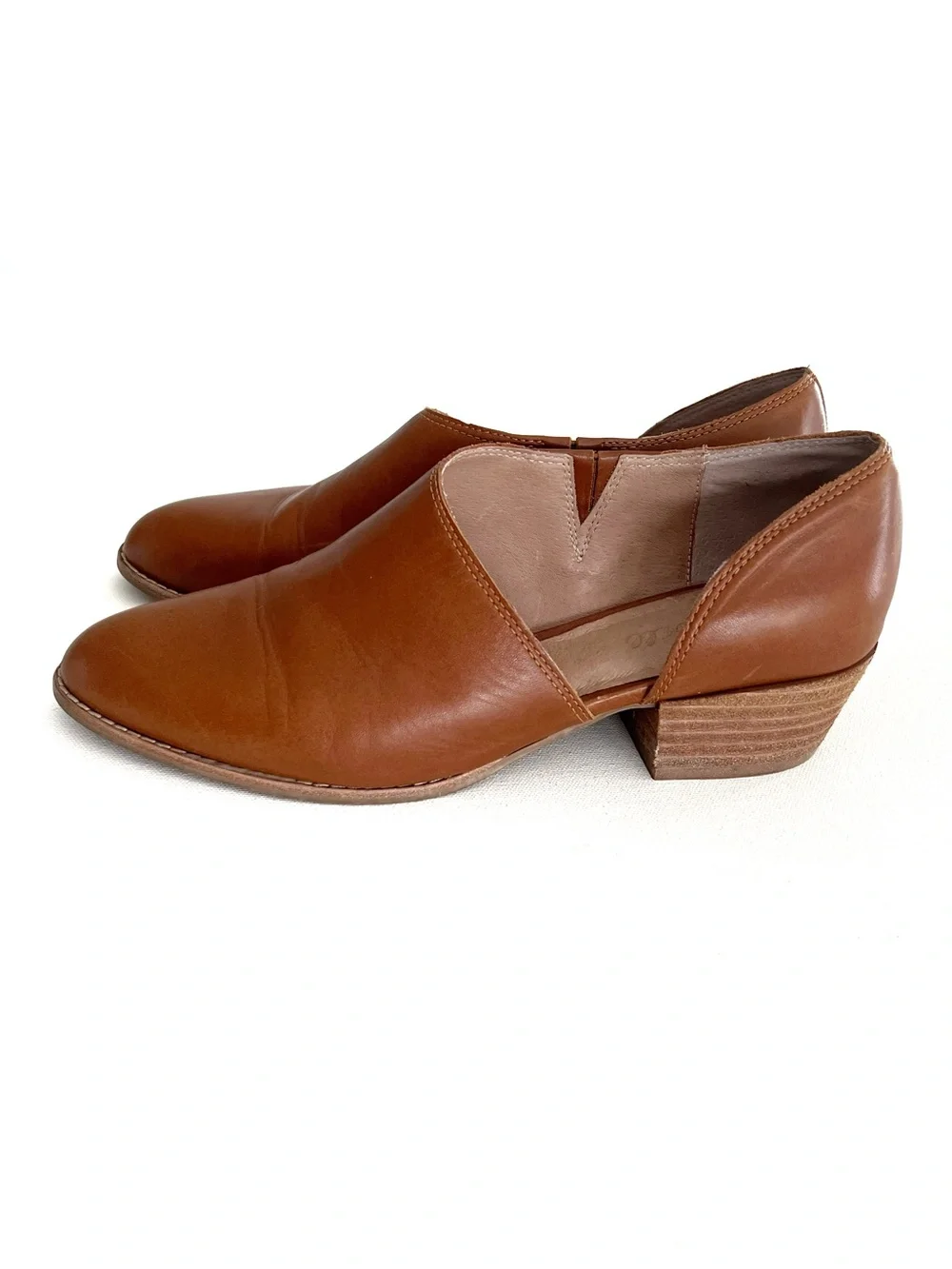 Madewell The Lucie Shoe in Leather English Saddle Size 8.5